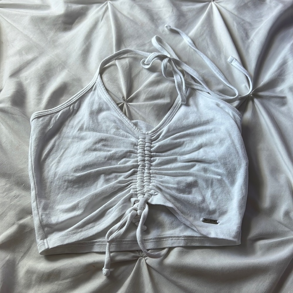 hollister white tank